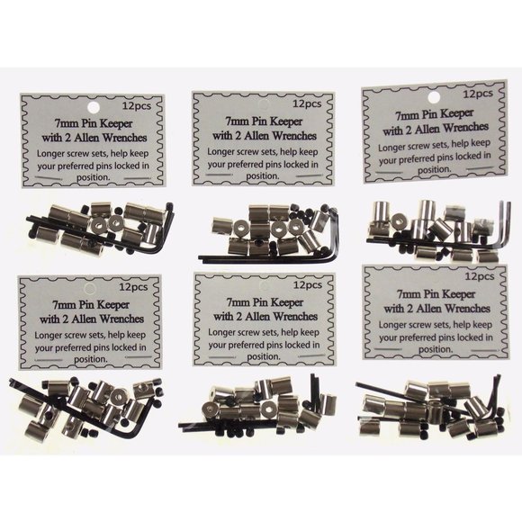 Silver Pin Keeper 7mm 6 Sets 72 Locking Pinback Lapel Back Vest Cap Lock Saver - Picture 3 of 3